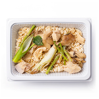 きりたんぽ味のパエリア